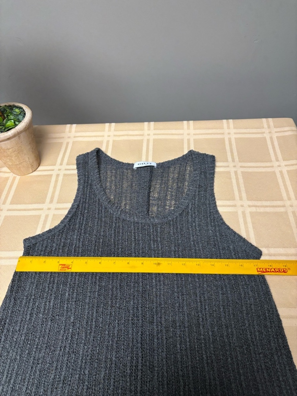 Gilli Charcoal  Knit Tank - Picture 5 of 7